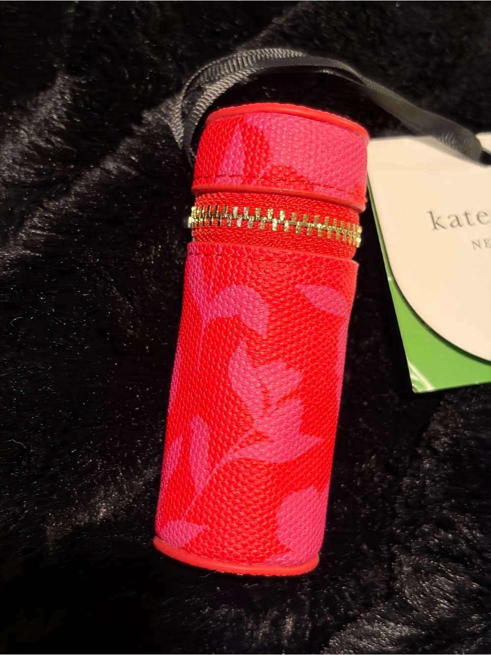kate spade Pink Floral and White Polka Dot Lipstick Case Duo - Picture 2 of 3